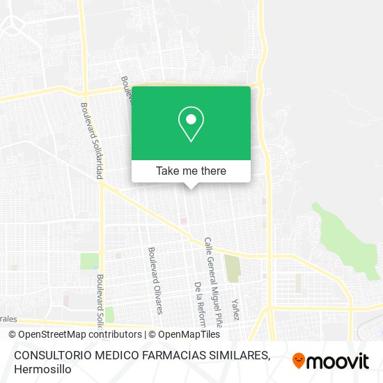 CONSULTORIO MEDICO FARMACIAS SIMILARES map