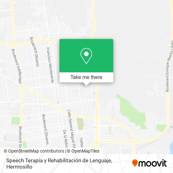 Speech Terapia y Rehabilitación de Lenguaje map