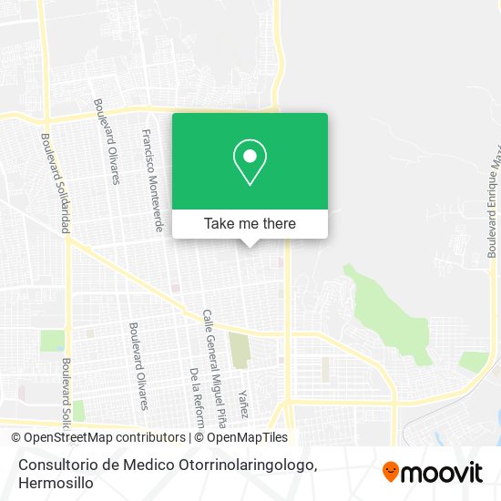 Consultorio de Medico Otorrinolaringologo map