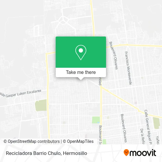 Recicladora Barrio Chulo map
