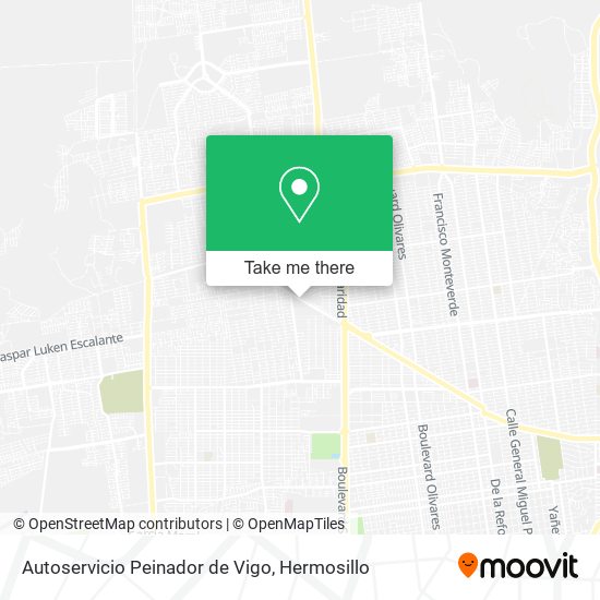 Mapa de Autoservicio Peinador de Vigo