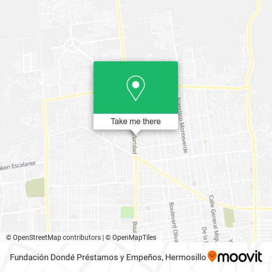 Fundación Dondé Préstamos y Empeños map