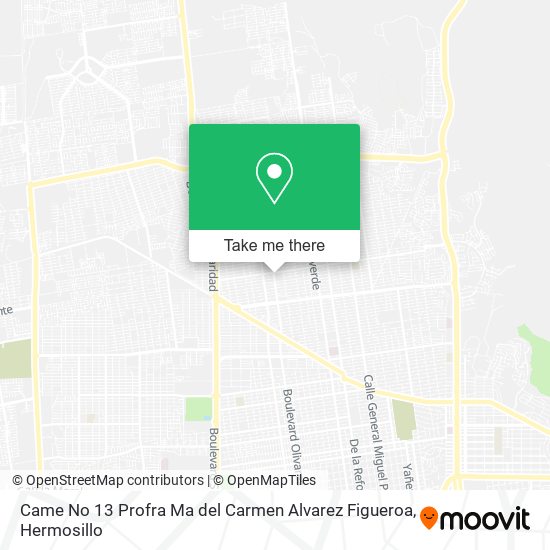 Came No 13 Profra Ma del Carmen Alvarez Figueroa map