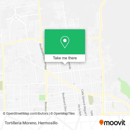 Tortilleria Moreno map