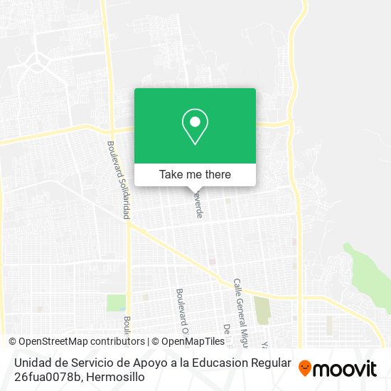 Mapa de Unidad de Servicio de Apoyo a la Educasion Regular 26fua0078b