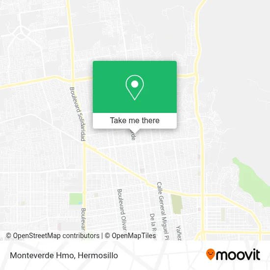 Monteverde Hmo map