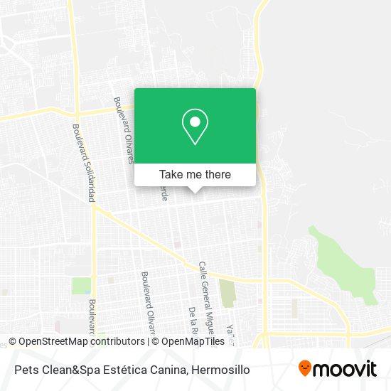 Mapa de Pets Clean&Spa Estética Canina