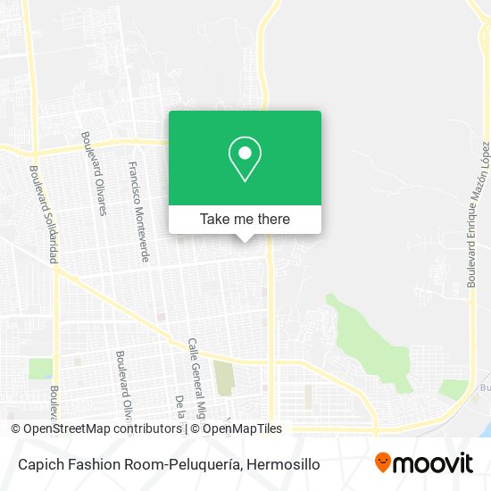 Capich Fashion Room-Peluquería map