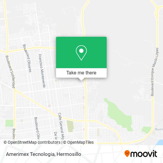 Amerimex Tecnologia map