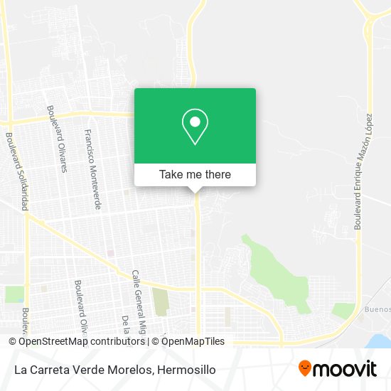 La Carreta Verde Morelos map