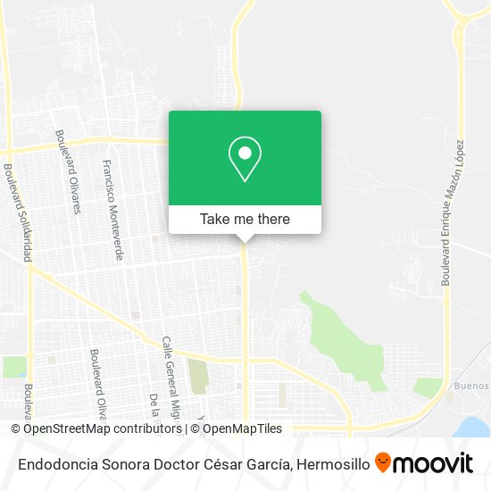 Mapa de Endodoncia Sonora Doctor César García