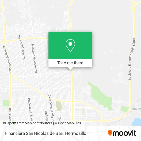Financiera San Nicolas de Bari map