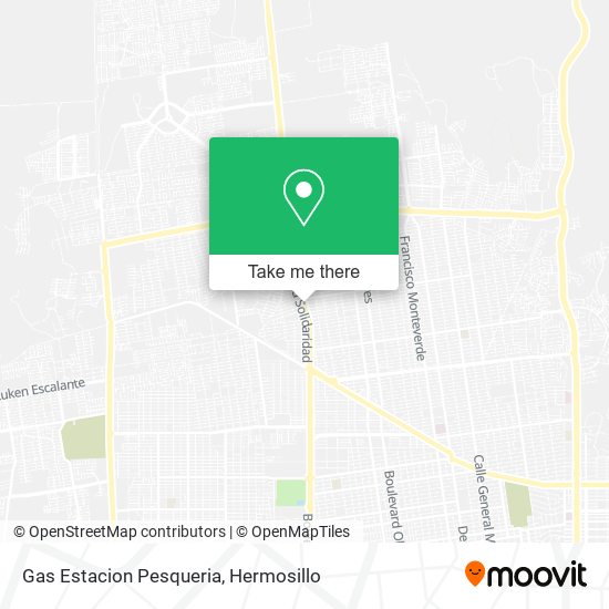 Gas Estacion Pesqueria map