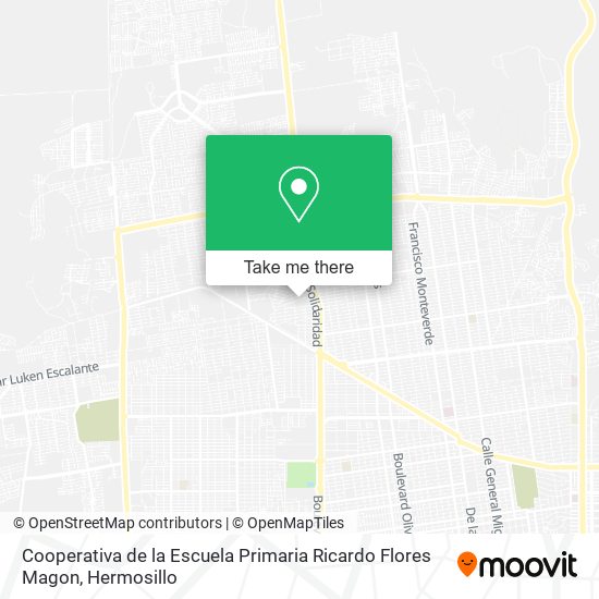 Mapa de Cooperativa de la Escuela Primaria Ricardo Flores Magon