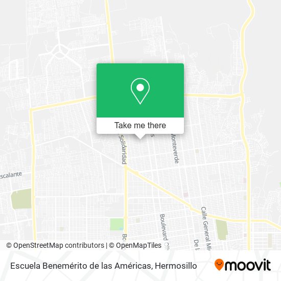 Escuela Benemérito de las Américas map