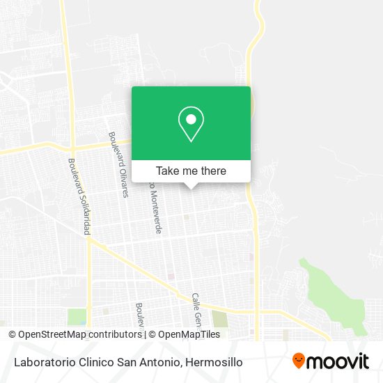 Laboratorio Clinico San Antonio map