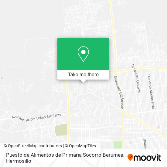 Puesto de Alimentos de Primaria Socorro Berumea map