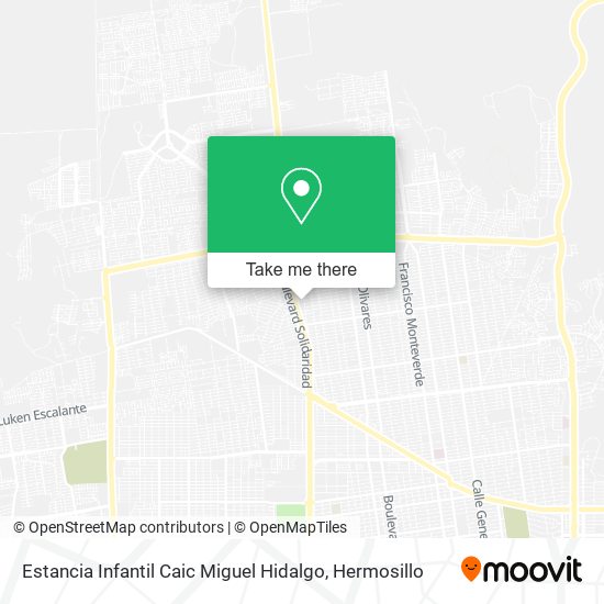 Mapa de Estancia Infantil Caic Miguel Hidalgo