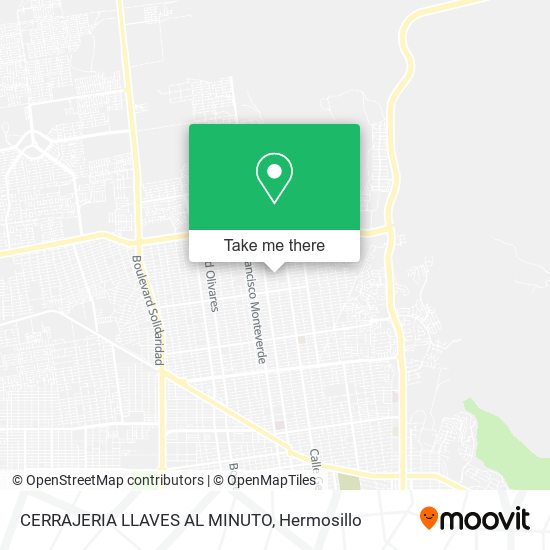 CERRAJERIA LLAVES AL MINUTO map