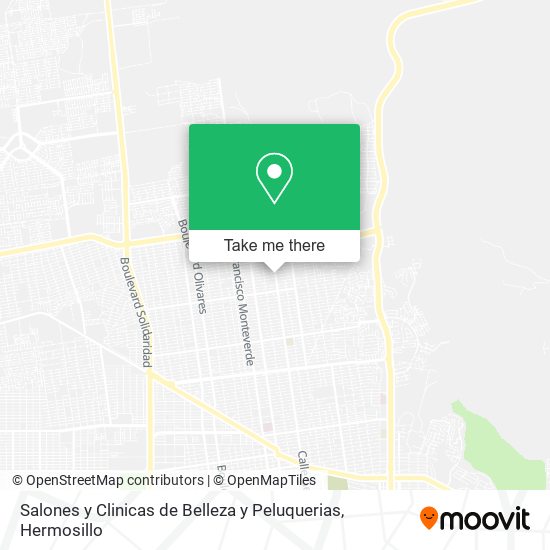 Mapa de Salones y Clinicas de Belleza y Peluquerias