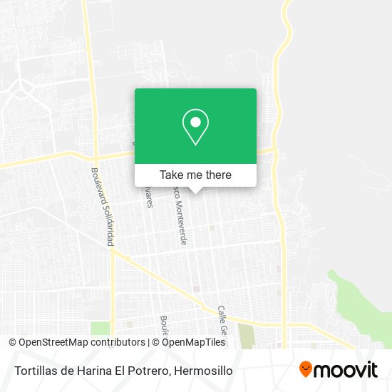 Tortillas de Harina El Potrero map
