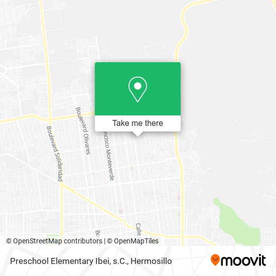 Mapa de Preschool Elementary Ibei, s.C.