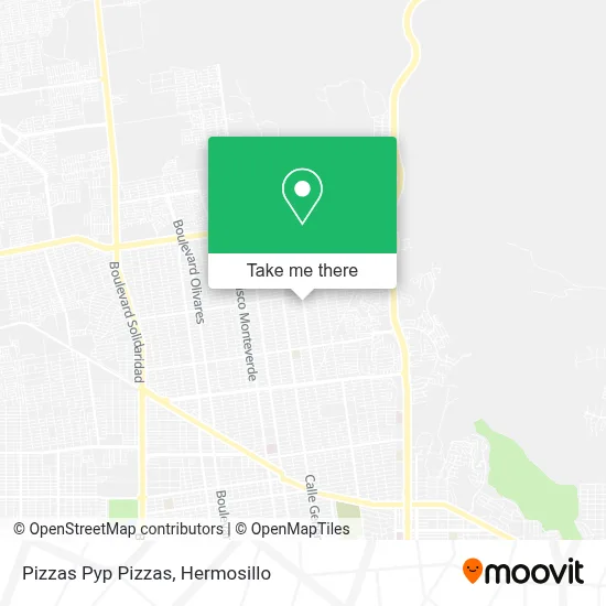Pizzas Pyp Pizzas map