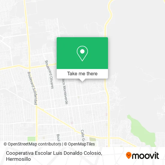Cooperativa Escolar Luis Donaldo Colosio map