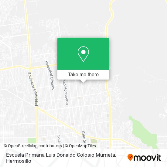 Mapa de Escuela Primaria Luis Donaldo Colosio Murrieta