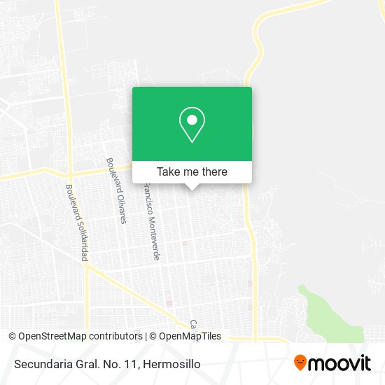 Mapa de Secundaria Gral. No. 11