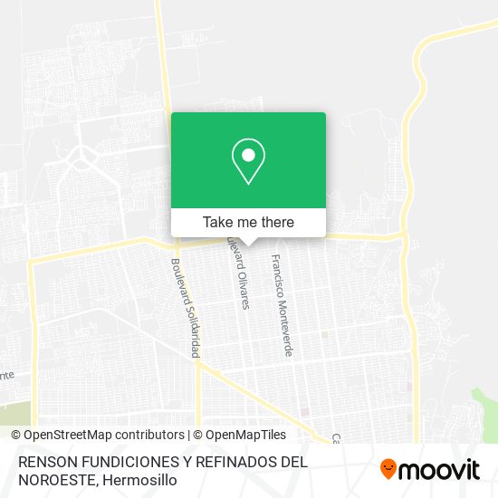 RENSON FUNDICIONES Y REFINADOS DEL NOROESTE map
