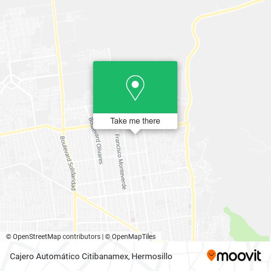 Mapa de Cajero Automático Citibanamex