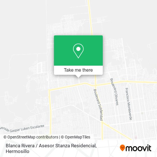 Blanca Rivera / Asesor Stanza Residencial map