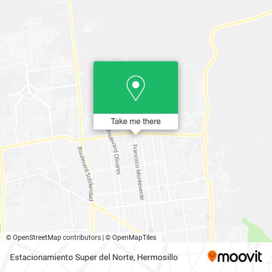 Mapa de Estacionamiento Super del Norte