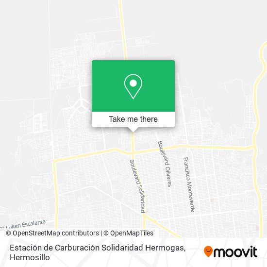Mapa de Estación de Carburación Solidaridad Hermogas