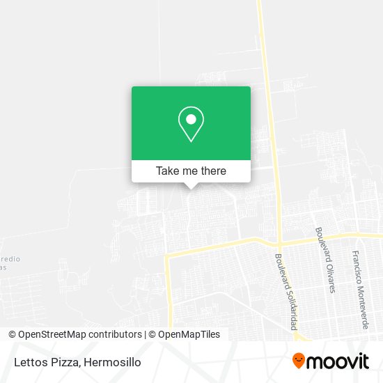 Mapa de Lettos Pizza
