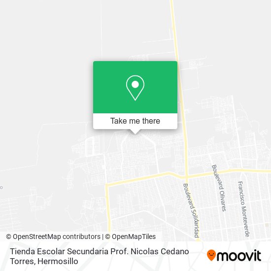 Mapa de Tienda Escolar Secundaria Prof. Nicolas Cedano Torres