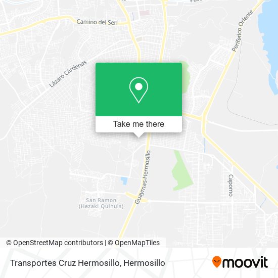 Mapa de Transportes Cruz Hermosillo