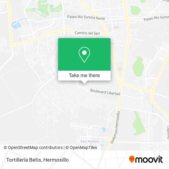 Mapa de Tortillería Betis