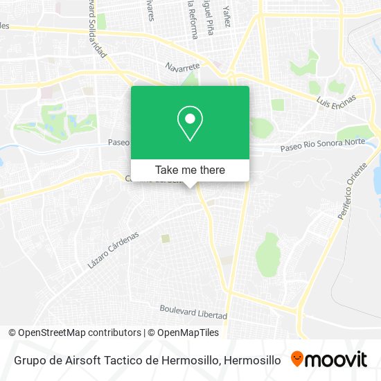 Mapa de Grupo de Airsoft Tactico de Hermosillo