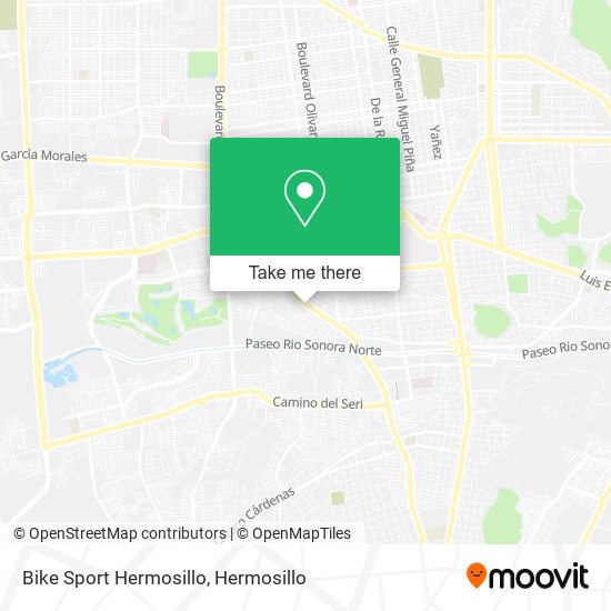 Mapa de Bike Sport Hermosillo