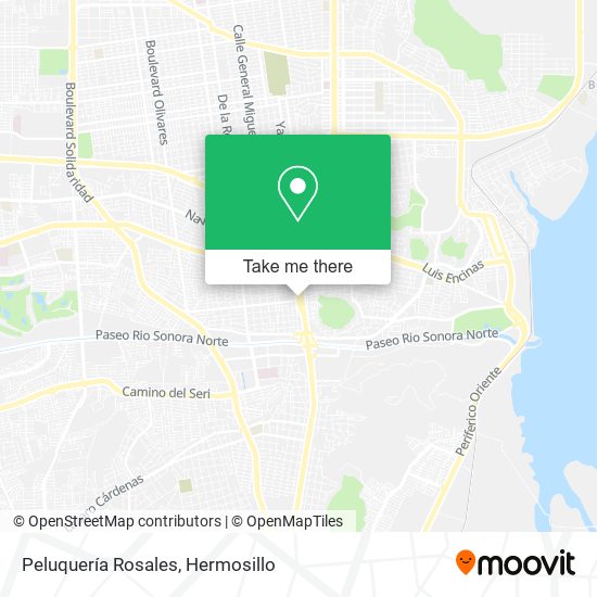 Mapa de Peluquería Rosales
