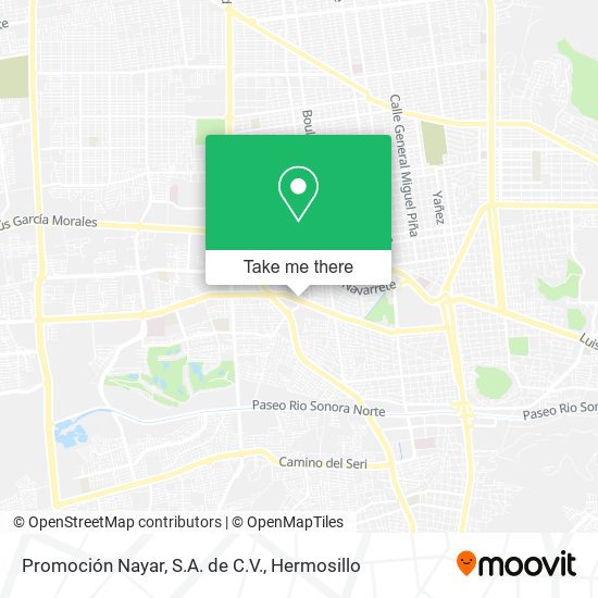 Promoción Nayar, S.A. de C.V. map