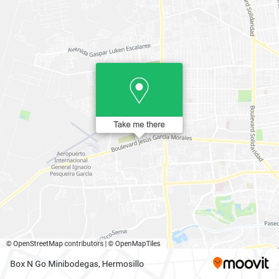 Box N Go Minibodegas map