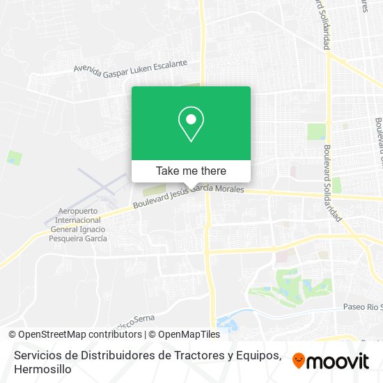 Servicios de Distribuidores de Tractores y Equipos map