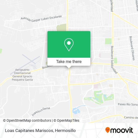Mapa de Loas Capitanes Mariscos