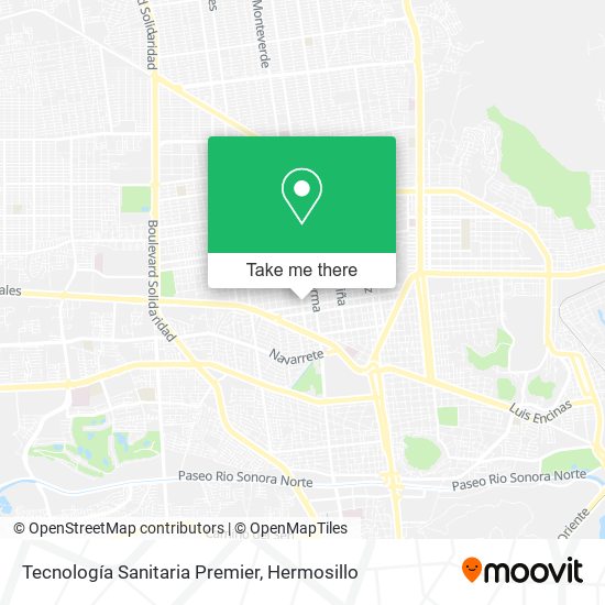 Tecnología Sanitaria Premier map