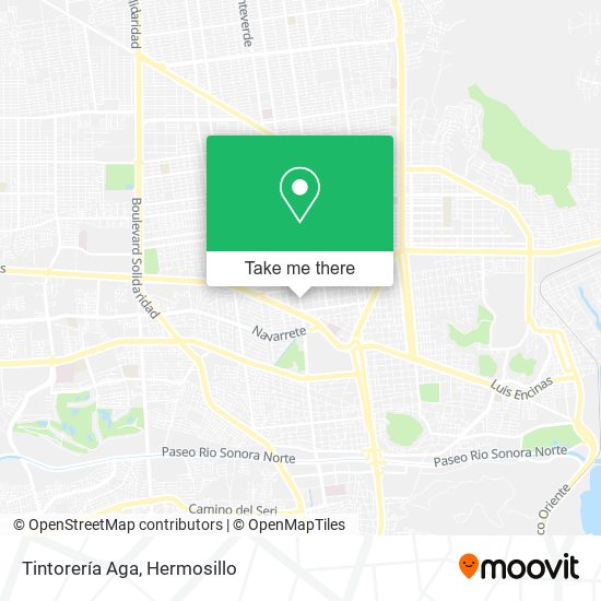 Tintorería Aga map