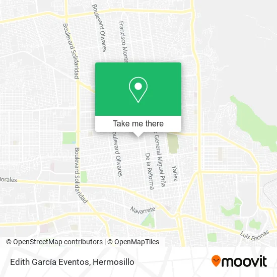 Edith García Eventos map