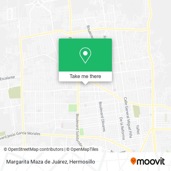 Margarita Maza de Juárez map